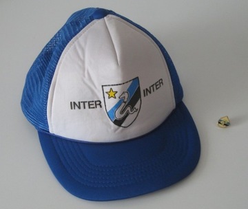 INTER - RETRO - CZAPKA + WPINKA DO UBRANIA -WŁOCHY