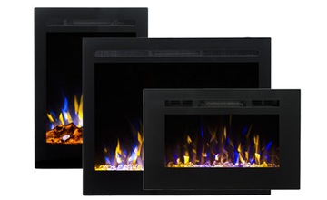 Светодиодный электрокамин, ВЕРТИКАЛЬНЫЙ, Majestic 32