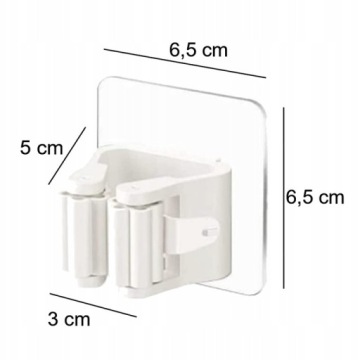 САМОКЛЕЯЩИЙСЯ ДЕРЖАТЕЛЬ ЩЕТКИ ДЛЯ ШВАБРЫ БЕЗ СВЕРЛЕНИЯ НАСТЕННЫЙ КРОНШТЕЙН