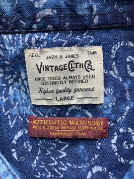 Koszula bawełna jeans Jack&Jones L vintage