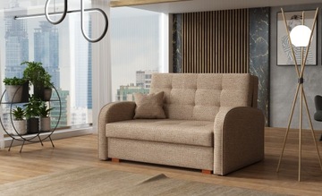 wolnostojąca sofa VIVA II GOLD pikowana kanapa salon pokój młodzieżowy
