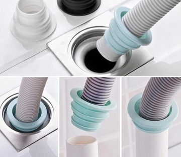 SILIKONOWA USZCZELKA DO RUR USZCZELKA ODPŁYWOWA RUR SPUSTOWYCH ZIELONA