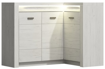 Komoda DOLI 15 - LED! Struktura DREWNA! 3 kolory