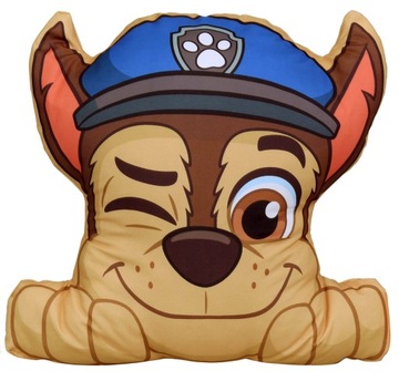 Подушка в виде пса Чейза из «Щенячьего патруля» канала Nickelodeon.