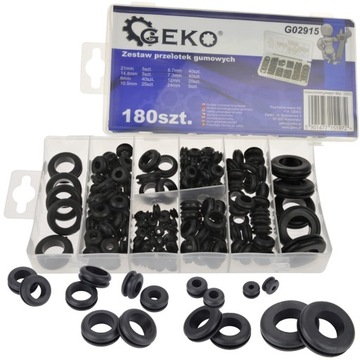 НАБОР РЕЗИНОВЫХ Втулок 180 ШТ. ДЛЯ ЗАЩИТЫ КАБЕЛЕЙ В ОТВЕРСТИЯХ