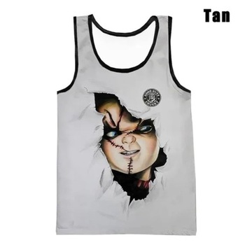 Koszulka bez rękawów 3D Print Anime Chucky Tank