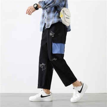 Japanese Streetwear Fashion Cargo pants men Haraju