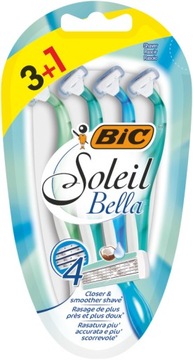 BIC SOLEIL BELLA GOLARKI MASZYNKI DO GOLENIA DAMSKIE DLA KOBIET x4