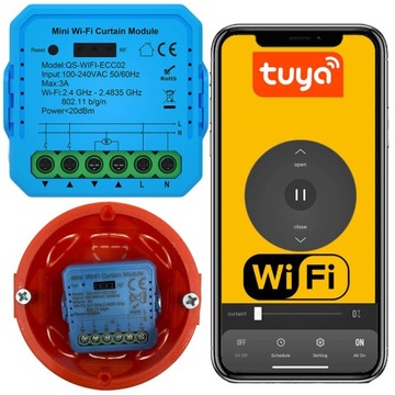 Контроллер роллет TUYA WIFI для процентов V3