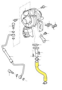 ШЛАНГ МАСЛЯНОЙ ТРУБКИ FORD C-MAX FOCUS 1340071