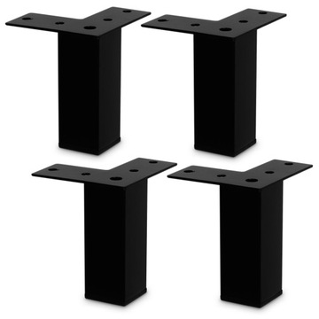 4x NOGA NÓŻKA MEBLOWA CZARNA NÓŻKA DO MEBLI H10CM