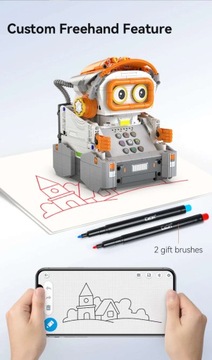 CADA BLOCKS ТВОРЧЕСКИЙ РОБОТ PICCASBOT ДЛЯ ПРОГРАММИРОВАНИЯ 461 ЭЛ. КОНТРОЛИРУЕМЫЙ