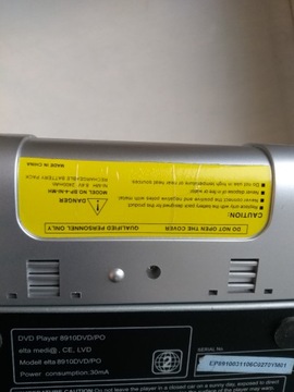 Миниатюрный портативный DVD-плеер ELTA 8910DVD/PO