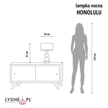 Декоративная настольная лампа HONOLULU со светодиодными шариками