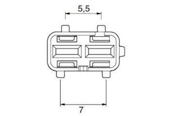 РАЗЪЕМ ЖГУТА ПРОВОДОВ ИНЖЕКТОРА CUBE Z/2 NT MCP