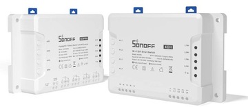 ИНТЕЛЛЕКТУАЛЬНЫЙ ПЕРЕКЛЮЧАТЕЛЬ SONOFF 4CHR3, 4 КАНАЛА, 2,4 ГГЦ, ПРИЛОЖЕНИЕ SMART WIFI