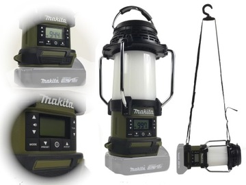 Makita DMR055 O Lampa Radio campingowe budowlane 18V