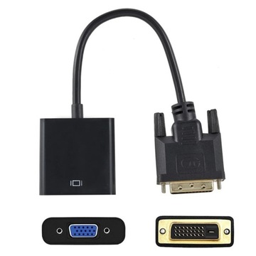PRZEJŚCIÓWKA ADAPTER DVI DO VGA KONWERTER