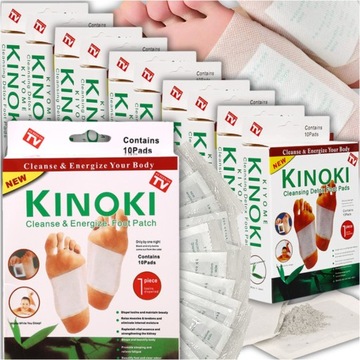 KINOKI PLASTRY OCZYSZCZAJĄCE Z TOKSYN DO STÓP DETO