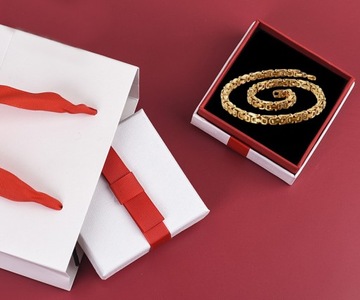 ЗОЛОТАЯ ЦЕПЬ С БРАСЛЕТОМ ROYAL WAVE 6MM ВИЗАНТИЙСКАЯ ЦЕПЬ