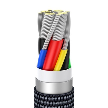 КАБЕЛЬ BASEUS CRYSTAL SHINE USB C-USB C 1,2 М 100 Вт 5 Вт ЧЕРНЫЙ ДЛЯ НОУТБУКА MACBOOK