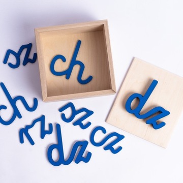 Большой набор подвижных алфавитных диграфов Монтессори