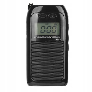 K-605 Mini MP3 Odtwarzacz FM/SW/MW Cyfrowe