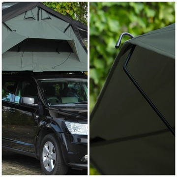 Автомобильная палатка Wild Camp Mississippi 220, зеленая, просторная, 220х240см
