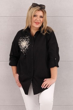 ЖЕНСКАЯ РУБАШКА БОЛЬШОГО РАЗМЕРА, ЭЛЕГАНТНАЯ, ДЛИННАЯ, ОВЕРСАЙЗ, СТИЛЬНАЯ, ОДНОТОННАЯ