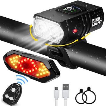 MOCNA LAMPKA ROWEROWA LED T6 CREE USB ALUMINIUM