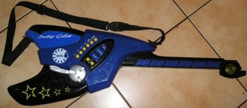 Gitara elektryczna na baterie granatowa
