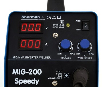 Сварочный аппарат MIGOMAT SHERMAN 200 MIG MAG MMA FLUX IGBT