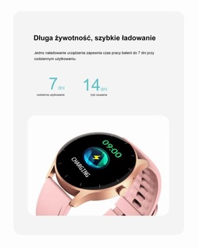 SMARTWATCH GRAVITY Damski MŁODZIEŻOWY FB SMS zdjęcia kroki ROZMOWY MENU PL