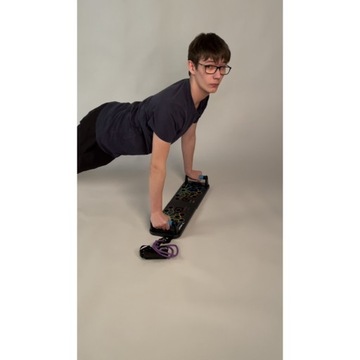 Доска + ручки для отжиманий. Ссылки для упражнений. Многофункциональный тренажер 25 в 1.