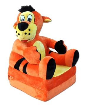 FOTEL PLUSZOWY FOTELIK DLA DZIECI ROZKŁADANY MASKOTKA PUFA SOFA