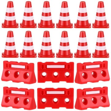 Mini zabawki Miniaturowe pachołki drogowe Udawaj mikro