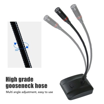 Гибкий конденсаторный микрофон на гибкой стойке.