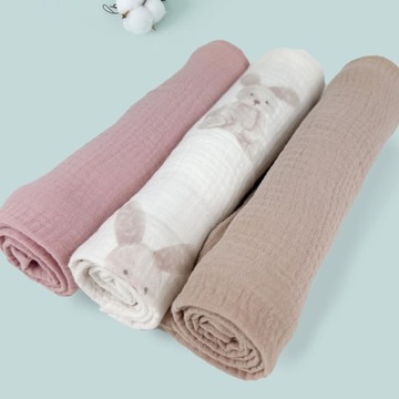 Подгузники Plumeri Muslin, набор из 3 цветов, 70х70 см.