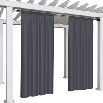 ZASŁONY WODOODPORNE OGRODOWE 155x180 TUNEL PERGOLA ZASŁONA ZEWNĘTRZNA TARAS