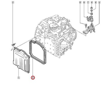 ПРОКЛАДКА КОРОБКИ ПЕРЕДАЧ DP0/AL4 RENAULT CITROEN PEUGEOT