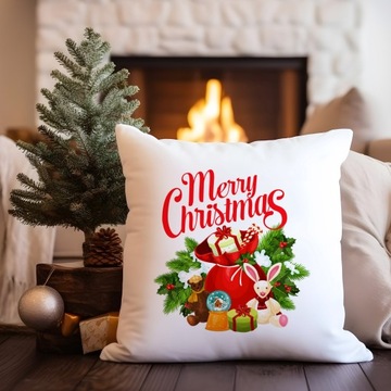 ДЕКОРАТИВНАЯ НАВУШКА 40х40 РОЖДЕСТВЕНСКАЯ С ПРИНТОМ