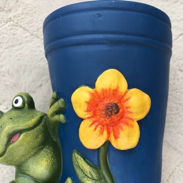 Садовая статуэтка FROG WALLSHOE SHOE FLOWER POT 30 см