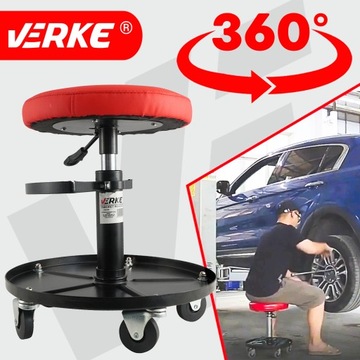 СТУЛ ДЛЯ МАСТЕРСКОЙ ВРАЩАЮЩИЙСЯ СТУЛ СИДЕНЬЕ С КОЛЕСАМИ С НИЖНЕЙ ПОЛКОЙ