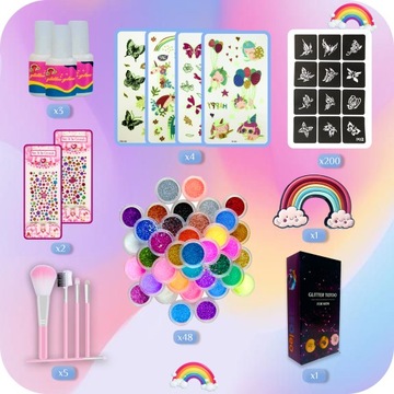 Блеск татуировки татуировки. Большие татуировки блеска DIY