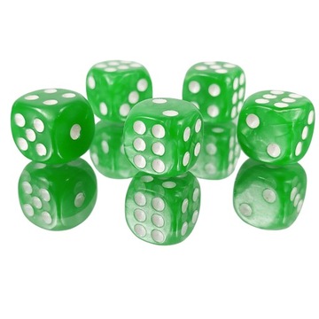 НАБОР ИЗ 5 КУБИКОВ D6 RPG WETLANDS ШЕСТИГРАННЫЕ КУБИКИ 1,6 СМ