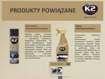 K2 KLIMA FRESH ODGRZYBIACZ DO KLIMATYZACJI KLIMY ODŚWIEŻACZ