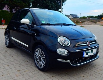 Fiat 500 II Seria 4 1.2 69KM 2016 Fiat 500 1.2 Black &amp; White polift szklany dach parktronik bezwypadkowy, zdjęcie 12