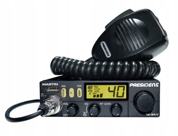 Президент CB-радио Мартин AM/FM 12/24V ASC, преемник Harry Johnny 2 II B4U