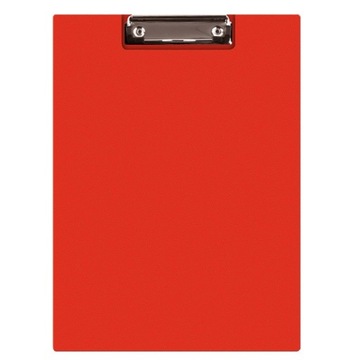 CLIPBOARD Q-CONNECT TECZKA, PVC, A4 CZERWONY