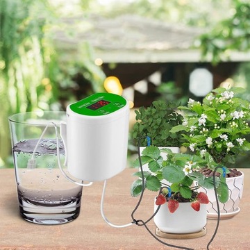 AUTOMATYCZNE PODLEWANIE NA ROŚLIN DONICZKOWYCH Z TIMER NA 8 ROŚLIN 10 DNI